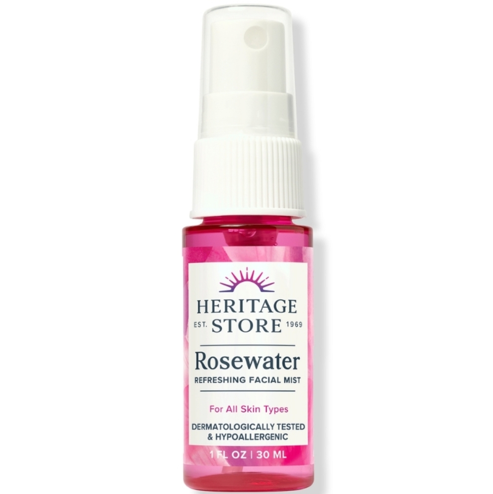 HERITAGE STORE ROSEWATER REFRESHING FACIAL MIST.